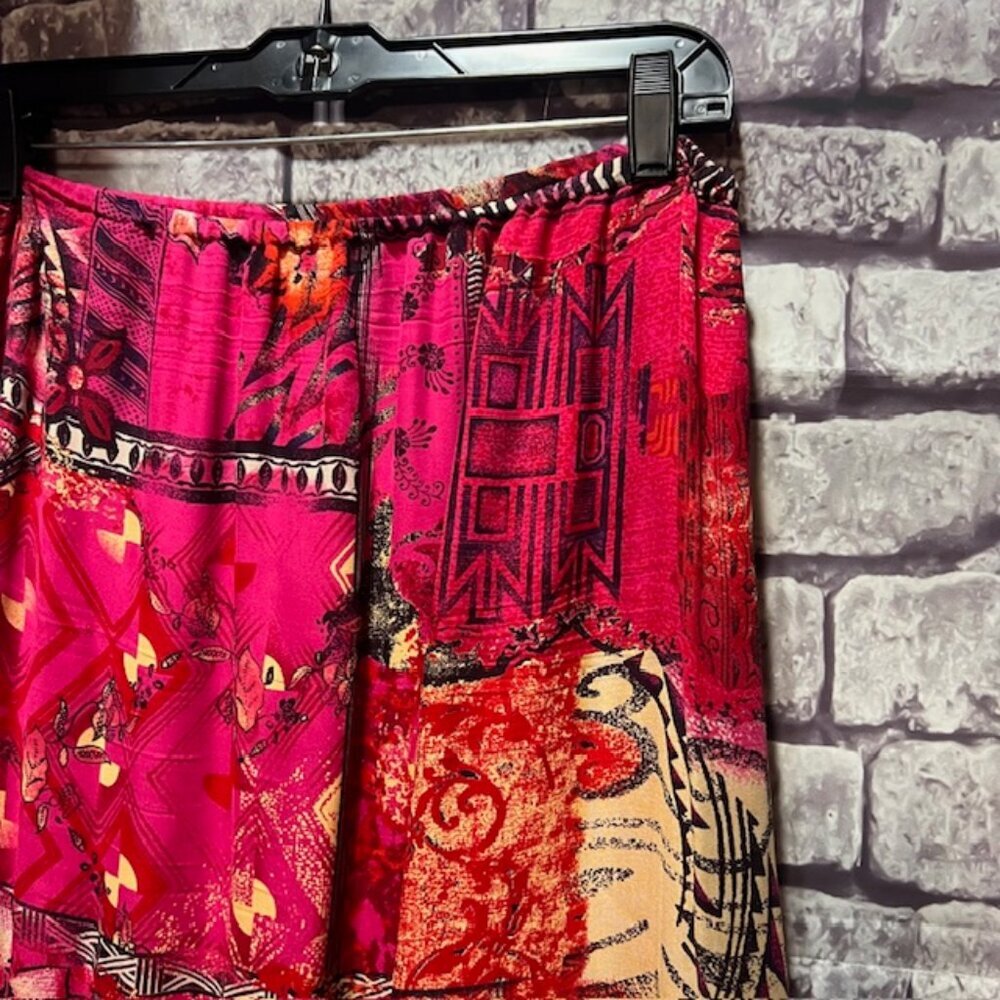 Chico's Pink, Black & White A-Line Skirt Size XL - Picture 4 of 8